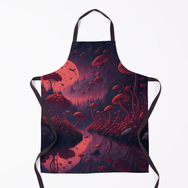 Item preview, Behold a reddish sky adorned with silhouettes of planets, creating an otherworldly backdrop for this mystical natural landscape. designed and sold by RedArtG09.
