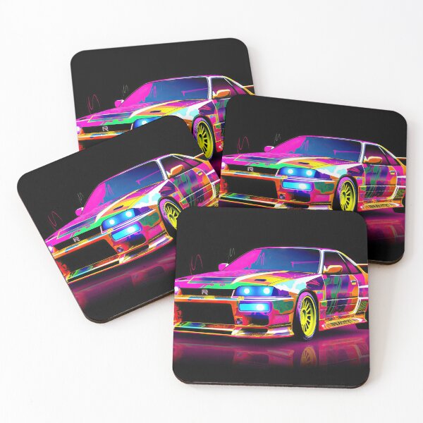 Item preview, Retro Car Digital Illustrations: A Journey to the 80s-90s designed and sold by Piotrek0001.