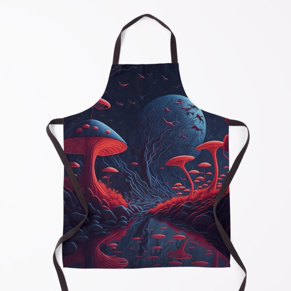Artikelvorschau, Witness the graceful silhouettes of birds as they soar through the fantastical setting, adding a touch of mystique and intrigue. entworfen und verkauft von RedArtG09.