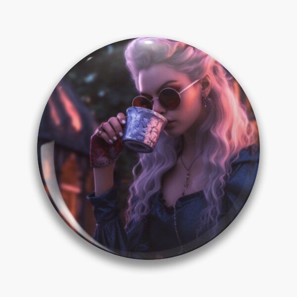 Item preview, Rose Garden Lady Vampire - Enchanting Tea Time designed and sold by ZenEverAI.