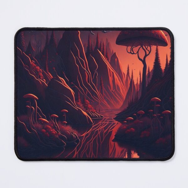Item preview, Immerse yourself in a world where extraordinary flowers, bush formations, and mushroom growths coexist in perfect harmony. designed and sold by RedArtG09.