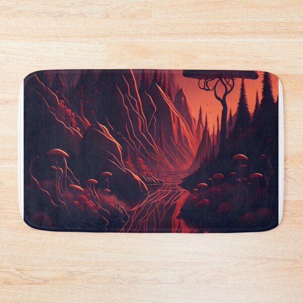 Item preview, Immerse yourself in a world where extraordinary flowers, bush formations, and mushroom growths coexist in perfect harmony. designed and sold by RedArtG09.