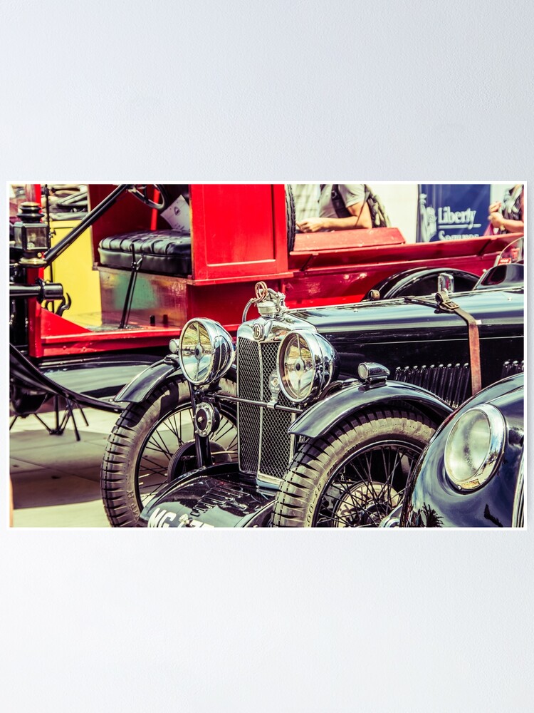 "Black Classic MG" Poster by DreamingLucy Redbubble