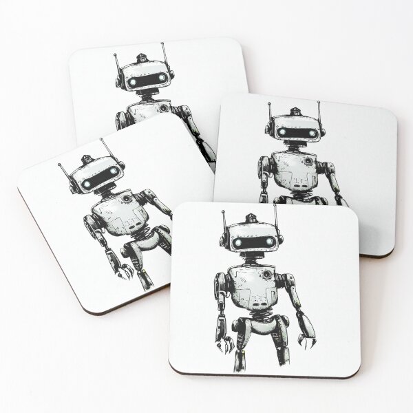 Item preview, Robot drawn art designed and sold by MantasDesign17.