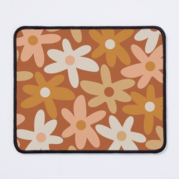 Item preview, Daisy Time Floral Pattern Clay Blush Ochre Putty Earth Tones designed and sold by kierkegaard.