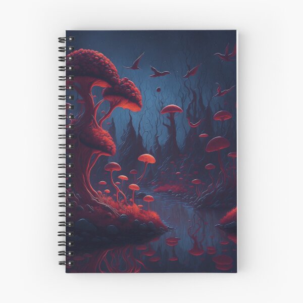 Item preview, Delight in the presence of mushrooms of different sizes and shapes, creating a whimsical and enchanting environment. designed and sold by RedArtG09.