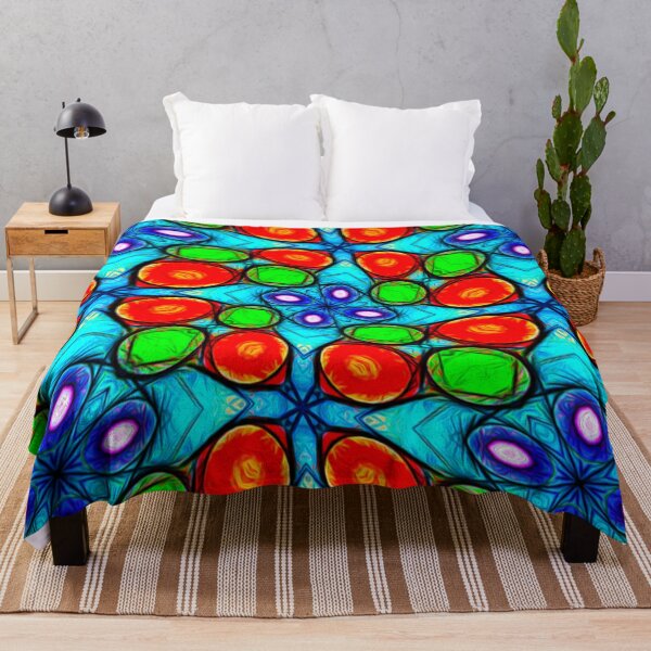 Item preview, Colorful Abstract Flower Pattern designed and sold by Patternflower.