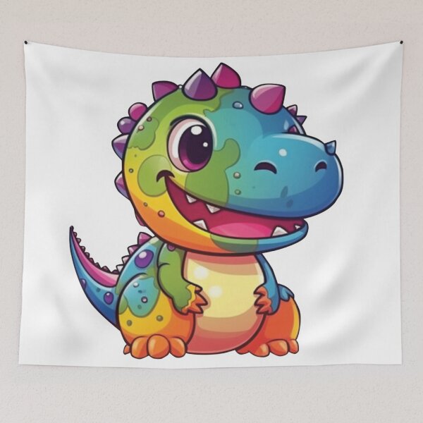 Item preview,  Colorful Dinosaurs Sticker,Cute Dinosaurs,Sticker Dinosaurs Kawaii designed and sold by Ps_ Studio21.