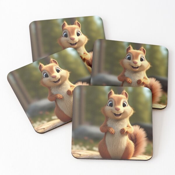 Item preview, Adorable Cartoon Squirrel - Fun & Cute Woodland Creature Art designed and sold by DoPrint.