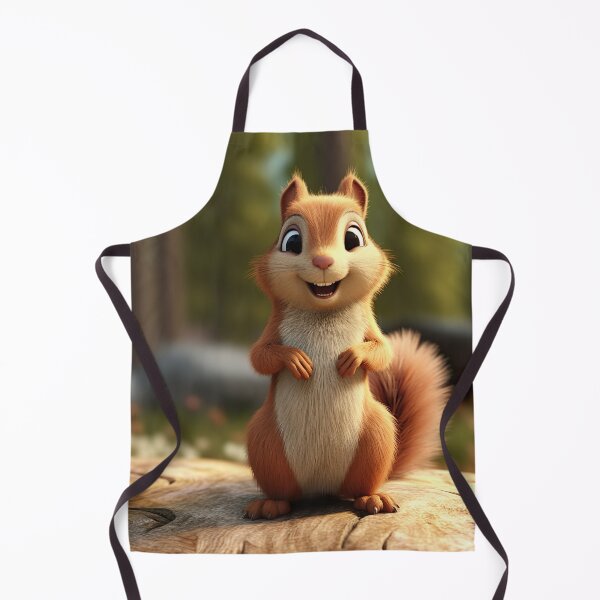 Item preview, Adorable Cartoon Squirrel - Fun & Cute Woodland Creature Art designed and sold by DoPrint.