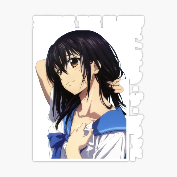 Kojou Akatsuki Strike the Blood Anime Girl Waifu Fanart Sticker