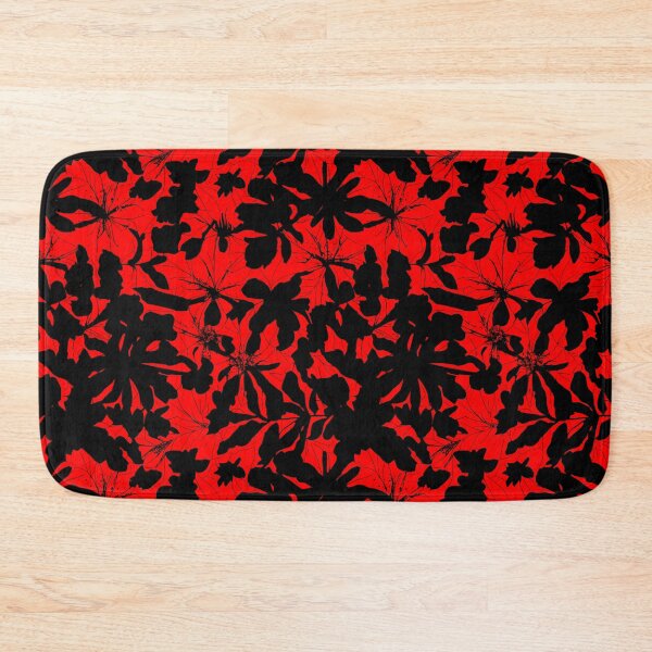 Item preview, Repeat Pattern | Red And Black Abstract Gothic Leaves designed and sold by TMBTM.