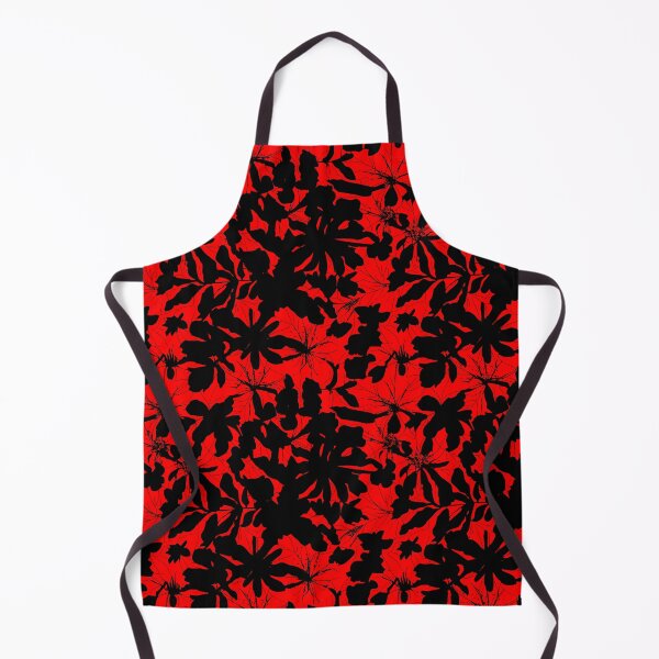 Item preview, Repeat Pattern | Red And Black Abstract Gothic Leaves designed and sold by TMBTM.
