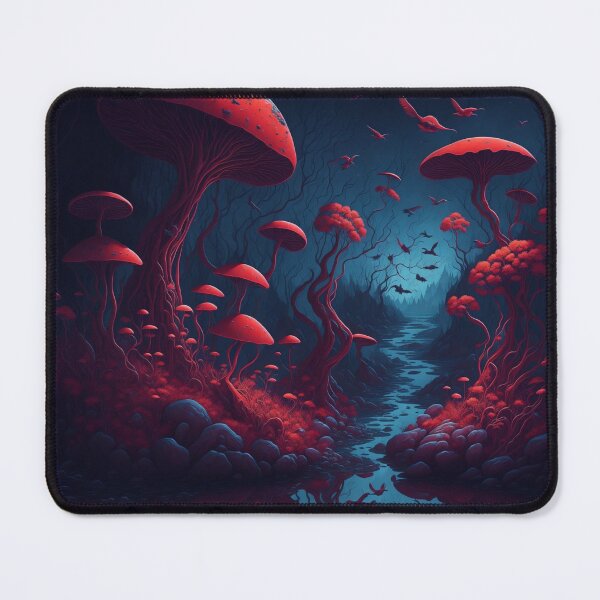 Item preview, Behold the breathtaking beauty of the fantastic flowers that flourish along the river bank, painting the landscape with vibrant hues. designed and sold by RedArtG09.