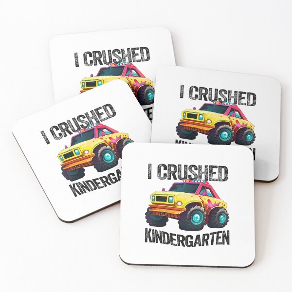Item preview, I CRUSHED KINDERGARTEN monster truck car designed and sold by w1ckerman.