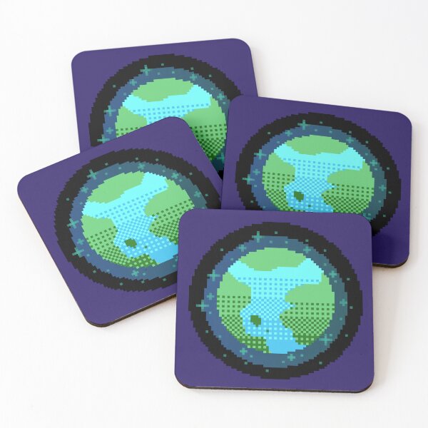 Item preview, Earth Pixel Art designed and sold by Kaiko-Roku.
