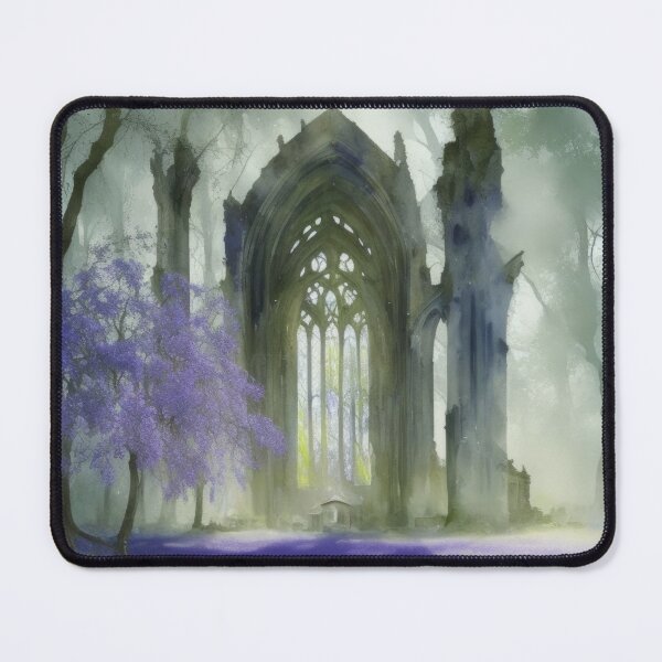 Item preview, Victorian watercolours - Ruined English Church - Bluebells designed and sold by ROBIN MACGREGOR.