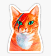 David Bowie - Cat Rebel Sticker