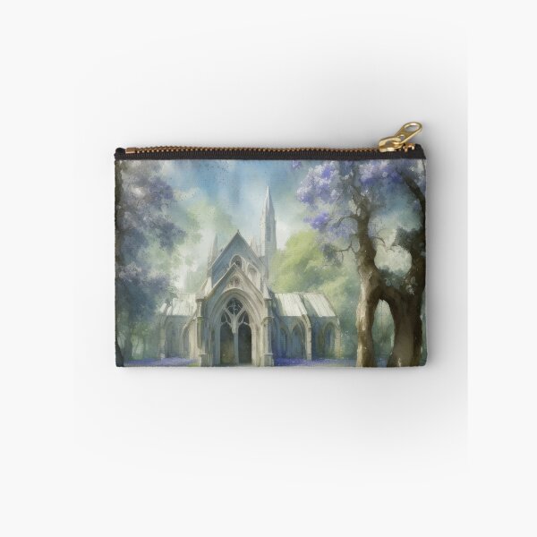 Item preview, Victorian watercolours - Ruined English Church - Bluebells designed and sold by ROBIN MACGREGOR.