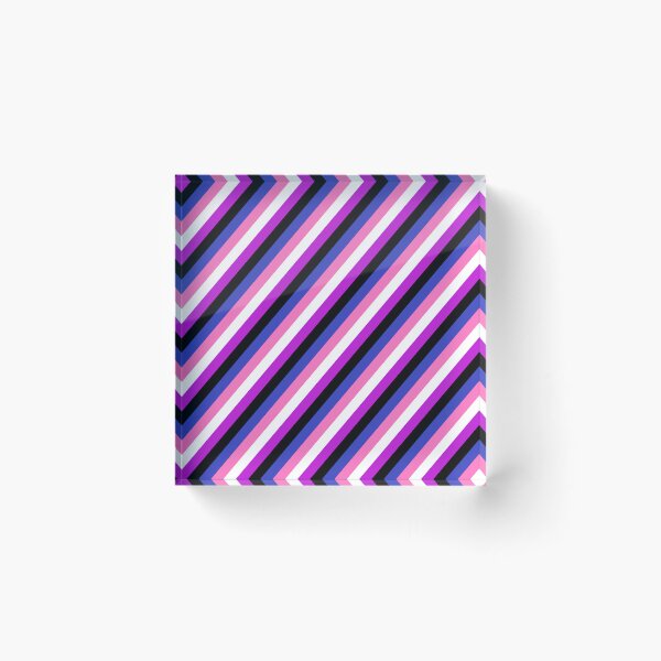 Item preview, Diagonally Striped Genderfluid Pride Flag designed and sold by ontrendshirts.