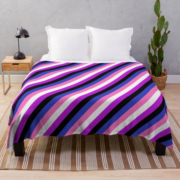 Item preview, Diagonally Striped Genderfluid Pride Flag designed and sold by ontrendshirts.
