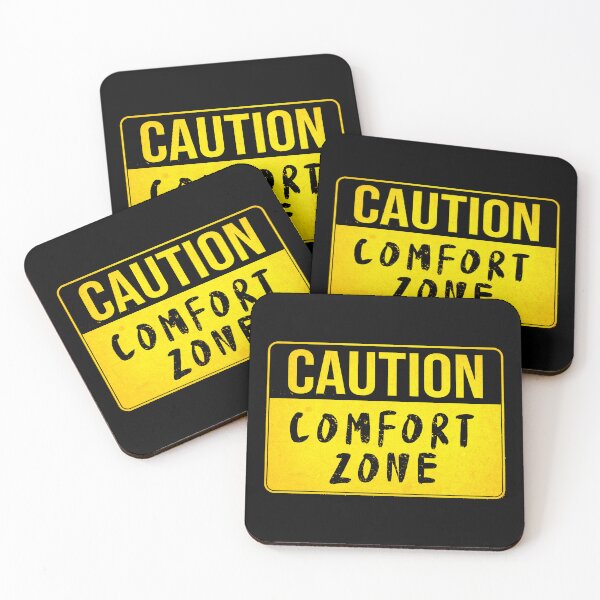 Item preview, CAUTION, Comfort Zone (Funny Warning Sign - Road Sign Board - Viral Meme Quote) designed and sold by SassyClassyMe.