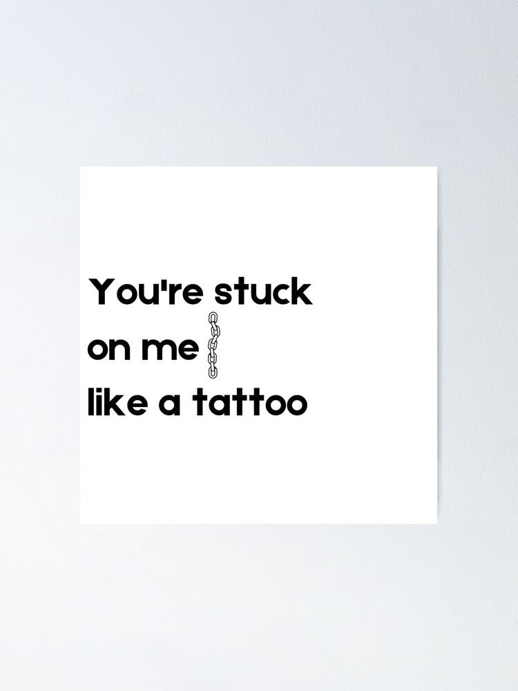 Totally Stuck on You Temporary Tattoo Kids Valentine  Just Add Confetti
