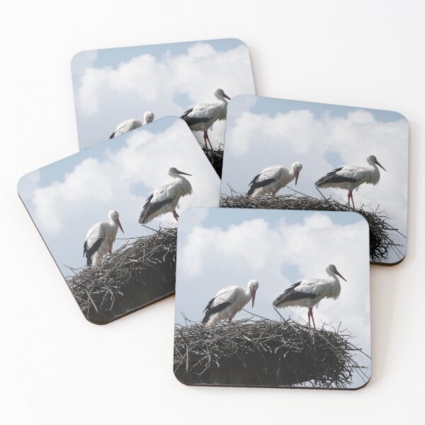Item preview, Nesting stork pair designed and sold by Anirutgu.