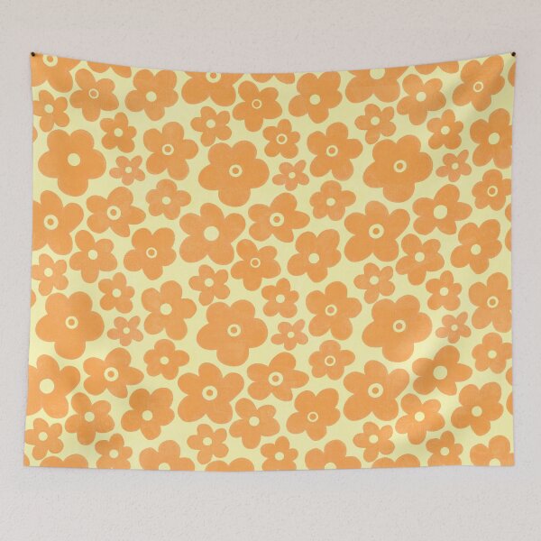 Item preview, Orange flower power designed and sold by parryprint.