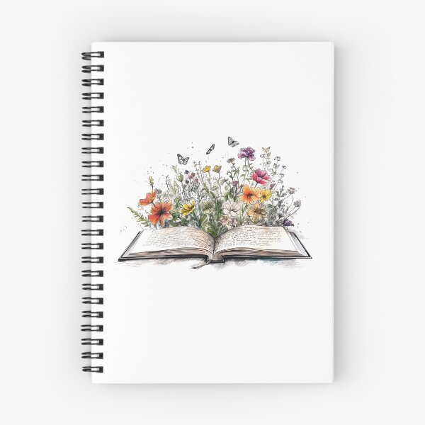 Item preview, Open book with flowers 2 designed and sold by MONDOPLY.