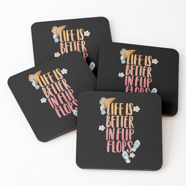 Item preview, life is better in flip flops designed and sold by vargass street.