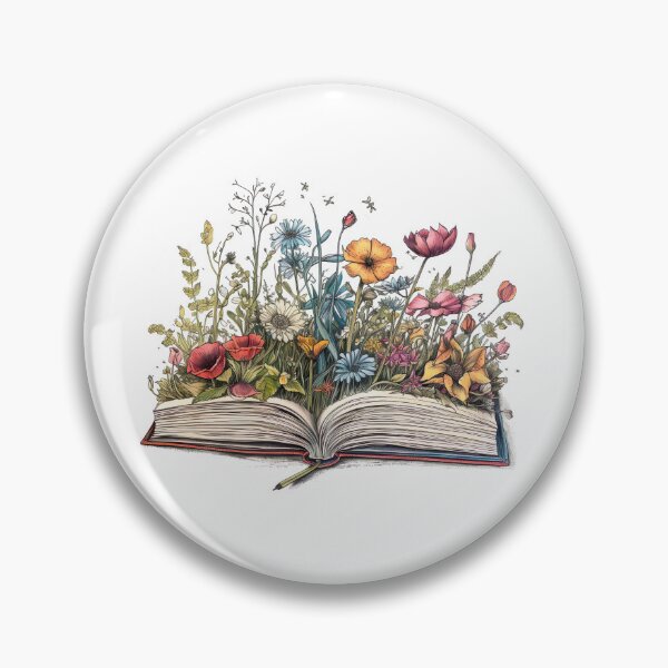 Item preview, Open book with flowers 4 designed and sold by MONDOPLY.
