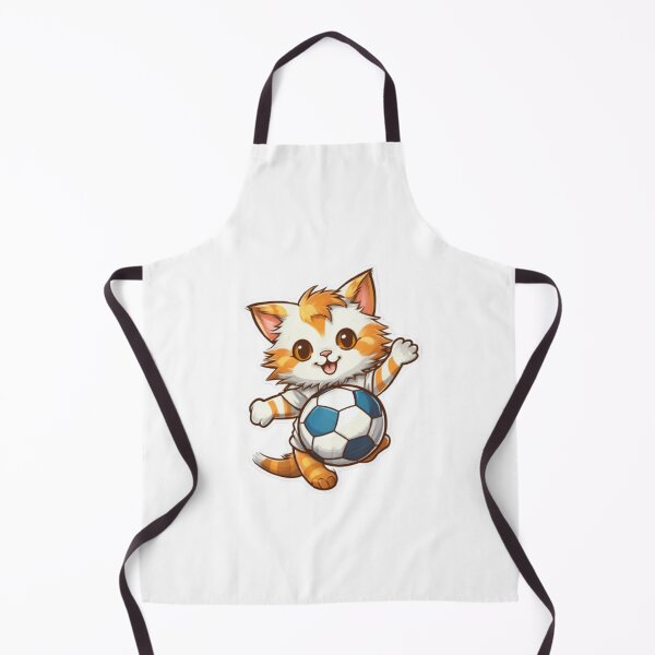 Item preview, Cat Playing Football Cute designed and sold by TekunawArt.