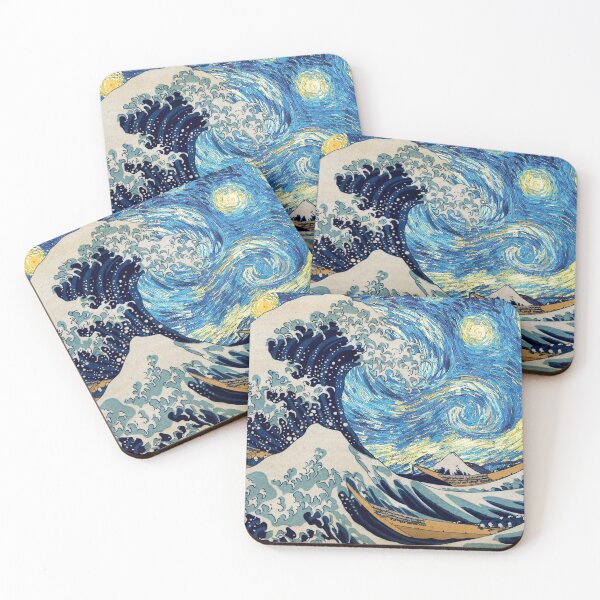 Item preview, Great wave Kanagawa Van Gogh designed and sold by Rooibos.