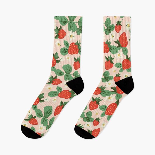 Item preview, Strawberry White - Bright Flowers over Berries designed and sold by IMP-creative.