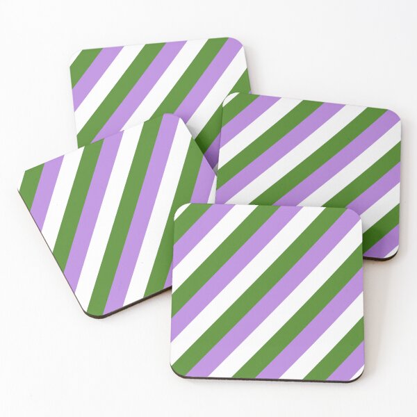 Item preview, Diagonally Striped Genderqueer Pride Flag designed and sold by ontrendshirts.