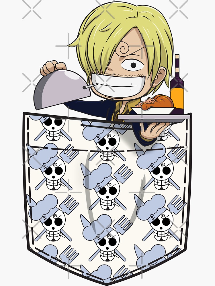 Sanji Chibi - Wano Version Sticker for Sale by AnimeArtifacts