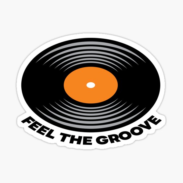 Aperçu de l'œuvre Ressentez le groove avec le vinyle créée et vendue par MinimalUniverse.
