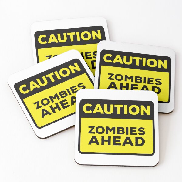 Item preview, Yellow Road Sign - Caution Zombies Ahead designed and sold by Rhu Creations.