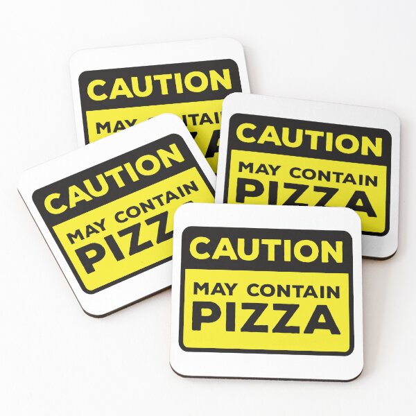 Item preview, Yellow Road Sign - Caution May Contain Pizza designed and sold by Rhu Creations.