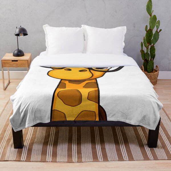 Artikelvorschau, Aufkleber einer süßen Giraffe mit Brille entworfen und verkauft von JumpLoe.