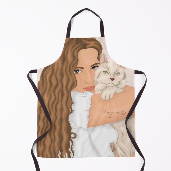 Aperçu de l'œuvre Golden Cat Painting Girl Art Original Gift Friends Artwork Friendshi créée et vendue par insafee.