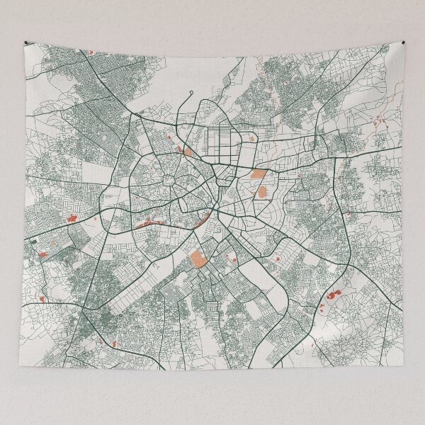 Item preview, Kano City Map of Nigeria  - Bohemian designed and sold by deMAP.