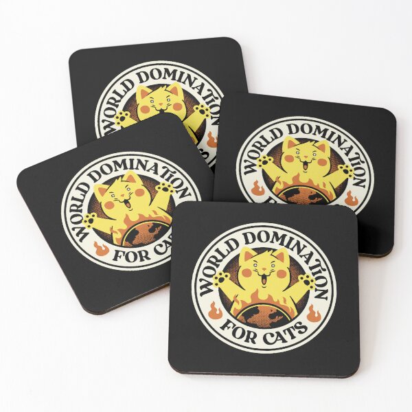 Item preview, World Domination for Cats Stamp Black by Tobe Fonseca designed and sold by Tobe Fonseca®.