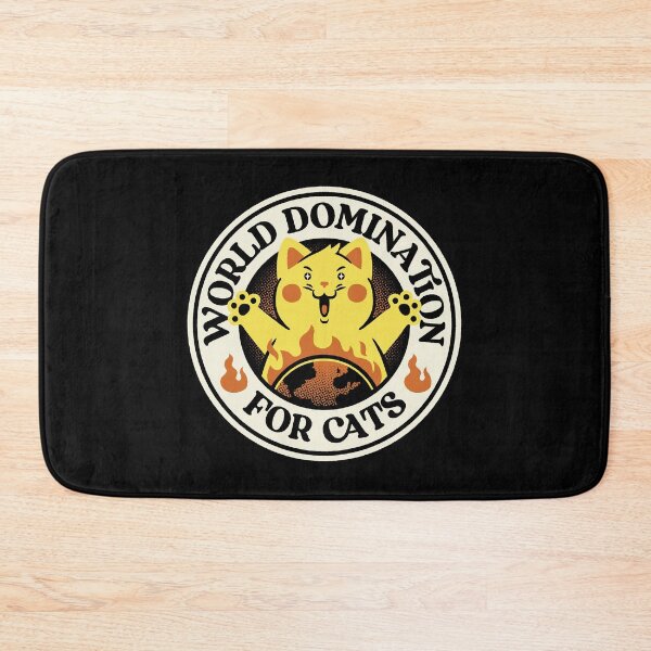 Item preview, World Domination for Cats Stamp Black by Tobe Fonseca designed and sold by Tobe Fonseca®.