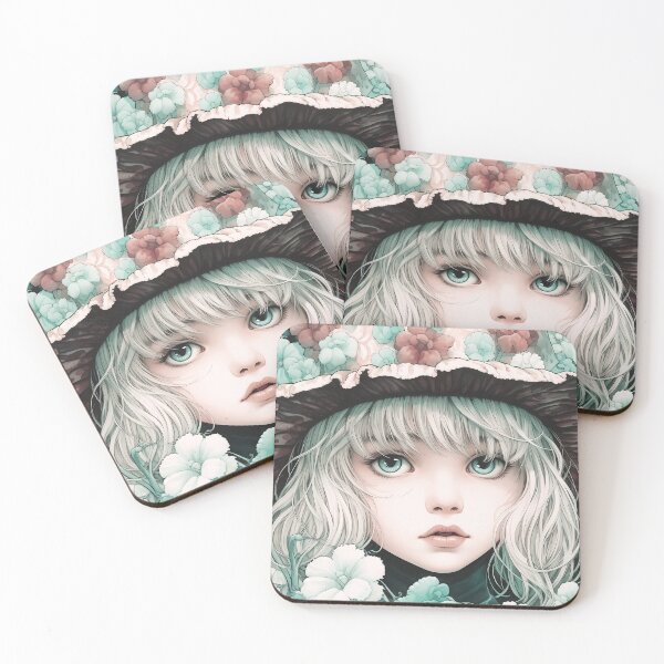 Item preview, Victorian Inspired Big Eyed Girl In a Hat - #4 designed and sold by Cindy Sowers.