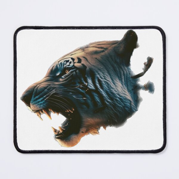 Item preview, tiger showing teeth designed and sold by fredchez.