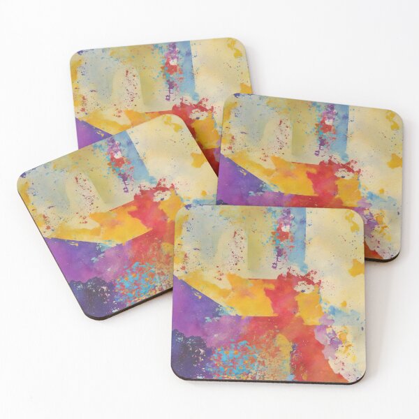 Item preview, Vibrant Textured Brush Strokes: Unique Pattern and Collage Paintings for Art designed and sold by QualityQuest.