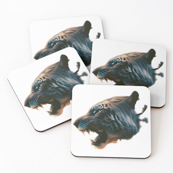 Item preview, tiger showing teeth designed and sold by fredchez.