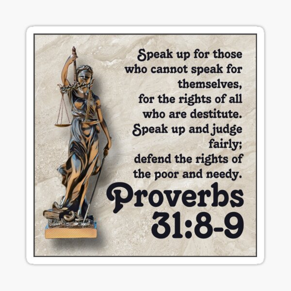 Item preview, Proverbs 31:8-9 designed and sold by debradeka.